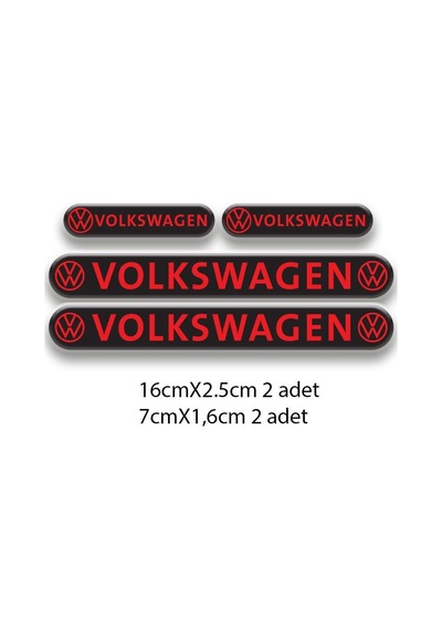 Volkswagen Set Oto Sticker 3d Sticker 03