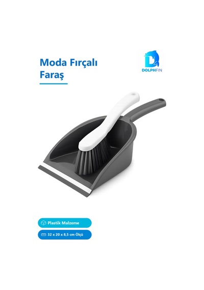 Moda Fırçalı Faraş Çok Renkli Plastik 32 X 20 X 8,5 Cm