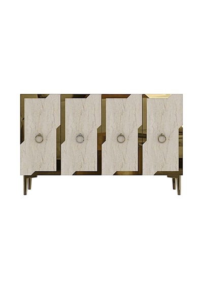Ka1233btg Seza120 Konsol, Kahve Köşesi Ve Tv Sehpası, Çok Amaçlı Dolap Beyaz - Traverten - Gold 120cm Ka1233btg Seza120 Konsol, Kahve Köşesi Ve Tv Sehpası, Çok Amaçlı Dolap Beyaz - Traverten - Gold 120cm