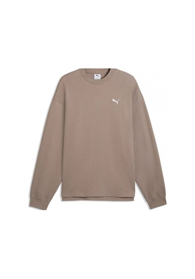 Puma Ess Elevated Relaxed Materia Gri Sweatshirts 694308 81