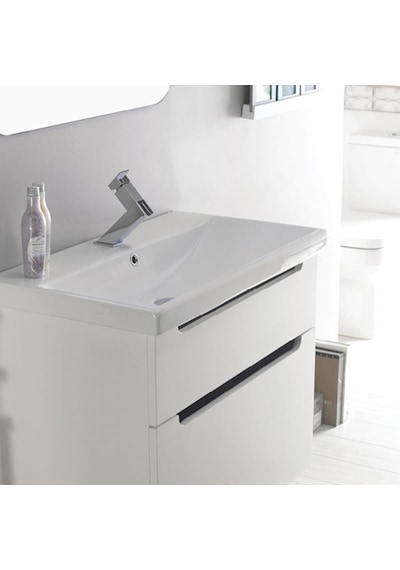 Turkuaz Seramik Cerastyle Elite Etajer Uyumlu Damlalıklı Lavabo 90 x 45 CM