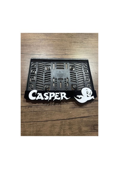 Pleksi Kabartmalı Casper Motor Plakalık