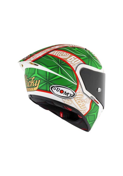 Suomy S1-Xr Gp Hıckman Edition 2023 Kapalı Kask Mat Beyaz - Yeşil