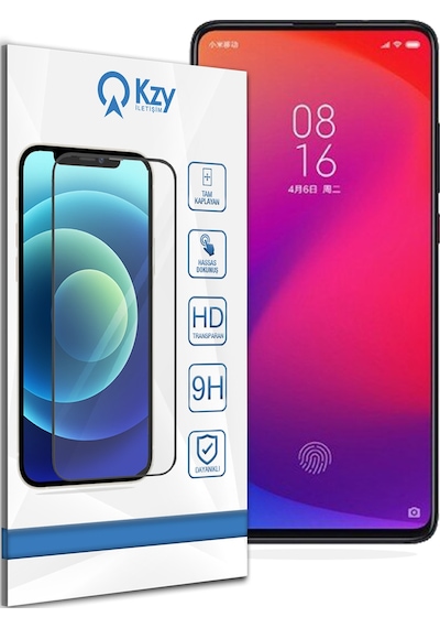 Xiaomi Mi 9T Pro ile Uyumlu Tam Kaplayan Temperli Cam Ekran Koruyucu