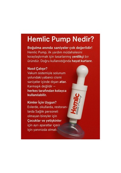 Heimlich Kiti Hemlic Pompasi Hemlik Pompasi 2si Bir Arada
