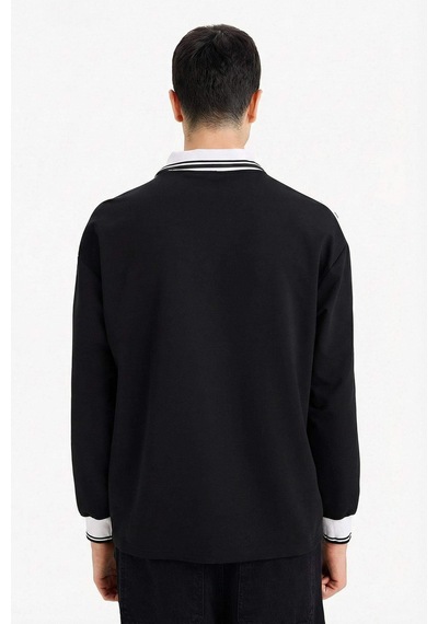 Defacto Nefes Alabilen Boxy Fıt Baskılı Sweatshirt F8661AX26SP
