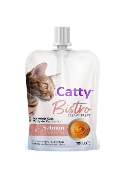Catty Bistro Somonlu Yetişkin Kedi Krema Ödülü 100 Gr