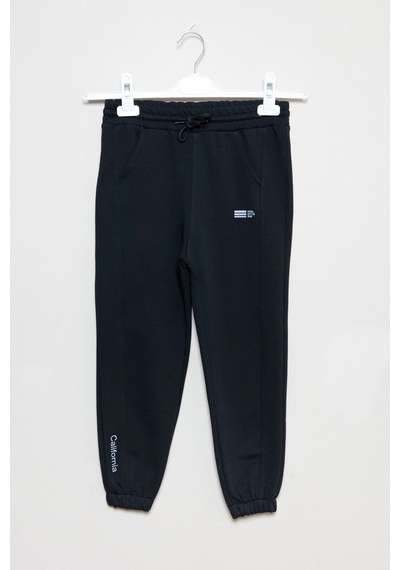 Fullamoda Cebi Yazı Baskılı Jogger Erkek Çocuk Eşofman Altı 25mcck323129121-siyah Siyah