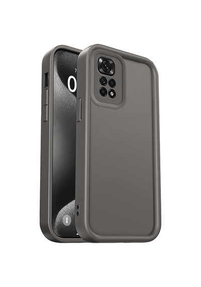 Xiaomi Redmi 10 2022 Uyumlu Kılıf Viera Silikon - Gri