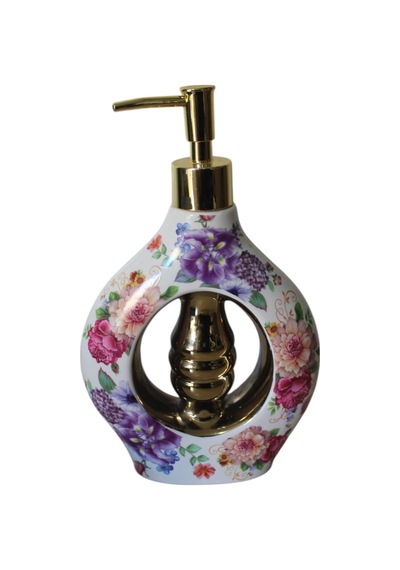 Porselen 500ml Sıvı Sabunluk Çiçekli K283