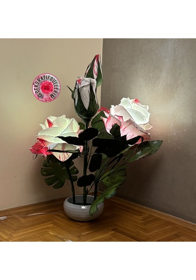 Favorite Beyaz Lambader 112cm 2,5kg 220volt Dekoratif Organik