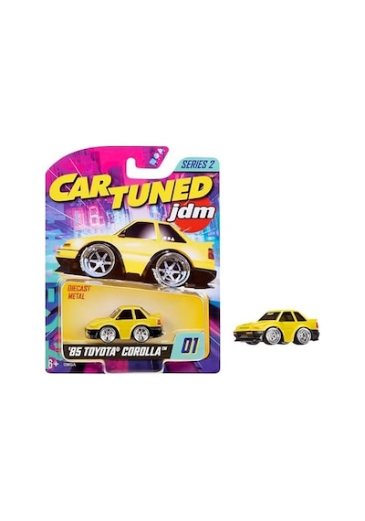 Jdm Seri 2 1985 Toyota Corolla Ae86, Sarı Coupe, Diecast Metal Oyuncak Araba, Koleksiyon Arabası