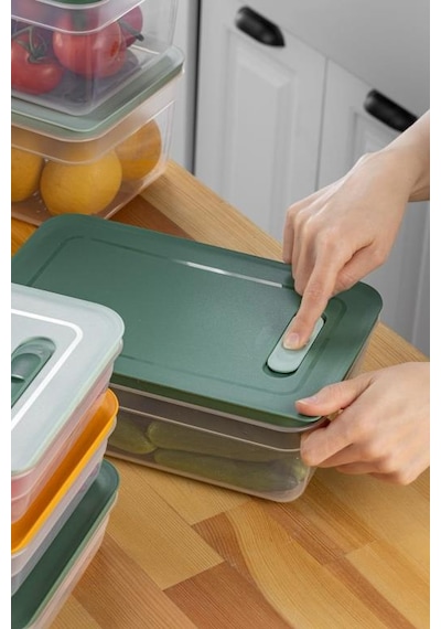 Tupper Model - Vakumlu - Mikrodaa Buzluk Saklama Kabı 5lt Çok Renkli