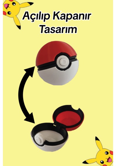 Mini Pokemon Poke Topu Açılabilen Pokeball