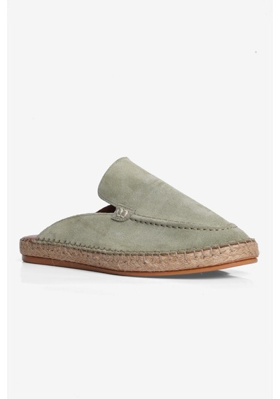 Mubiano Hakiki Deri Summer Erkek Süet Önü Kapalı Jüt Taban Yeşil Espadril Terlik -mssr3416-y Mubiano Hakiki Deri Summer Erkek Süet Önü Kapalı Jüt Taban Yeşil Espadril Terlik -mssr3416-y