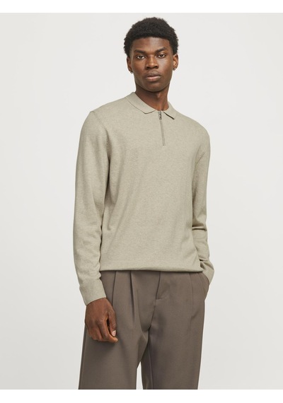 Jack & Jones Erkek Polo Yaka Uzun Kollu Triko Üst - Emil - 12268210 Çok Renkli