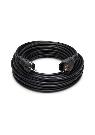3x2.5mm Ttr Topraklı Siyah Kauçuk Seyyar Uzatma Kablosu 35 Metre