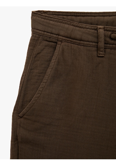 Koton Pamuklu Cepli Straight Fit Beli Bağcıklı Düğmeli Pantolon Kahverengi 6sam40018hw Kahve Koton Pamuklu Cepli Straight Fit Beli Bağcıklı Düğmeli Pantolon Kahverengi 6sam40018hw Kahve