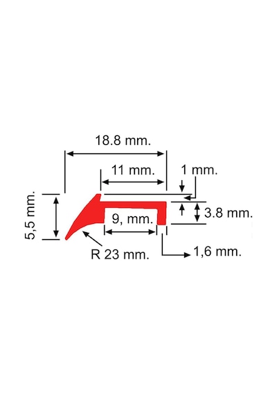 Contacall Cnc Tezgah Eksen Sıyırıcı Fitil Hareketli Eleman Fitili Kırmızı Renk 20 Metre Uzunluk Cnc-06