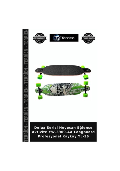 Delux Serisi Heyecan Eğlence Aktivite Yw-3909-aa Longboard Profesyonel Kaykay Yl-36 Çok Renkli