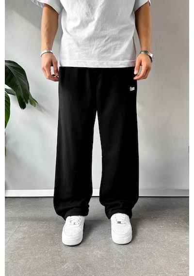 Flaw Atelier Baggy Eşofman Altı Siyah Siyah