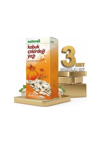 Naturoil Kabak Çekirdeği Yağı 3x20 Cc 20 Ml