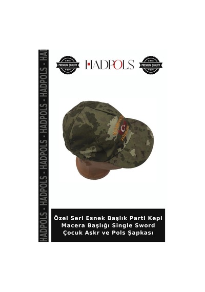 Hadpols Özel Seri Esnek Başlık Parti Kepi Macera Başlığı Single Sword Çocuk Askr Ve Pols Şapkası Renkli