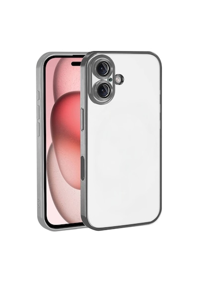 Apple İphone 17 Uyumlu Lensli Silikon - Titan Gri