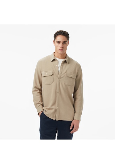 Nautica Erkek Bej Classic Fit Gömlek Düz W57437t Bej