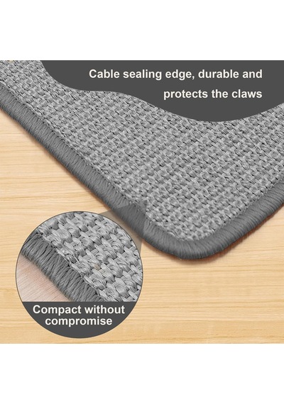 Kedi Tırmalama Matı Sisal, 2 Paket Doğal Sisal Kumaş 23,6 İnç X 15,8 İnç Kedi Tırmalama Pedi, Sevimli Oyun Oyunca