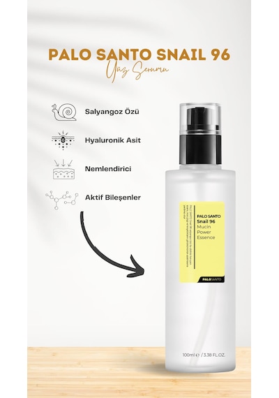 Palo Santo Advanced Snail 96 Mucin Power Salyangoz Özlü Nemlendirici ve Besleyici Esans 100 ML