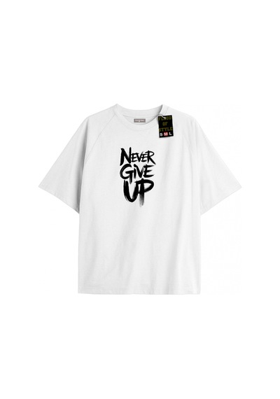 Tarzsokak Beyaz Oversize T-shirt Asl Pes Etme Özel Tasarım