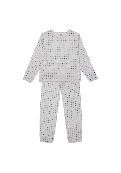 Antebies Organik Gots Sertifikalı Minik Kareler Desenli, Uzun Kollu Erkek Çocuk Pijama Takımı Gri Antebies Organik Gots Sertifikalı Minik Kareler Desenli, Uzun Kollu Erkek Çocuk Pijama Takımı Gri