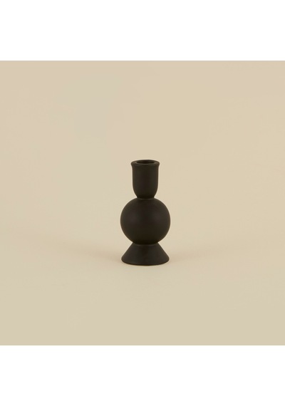 Karaca Home Enna Şamdan Siyah 6,5x6,5x13 Cm
