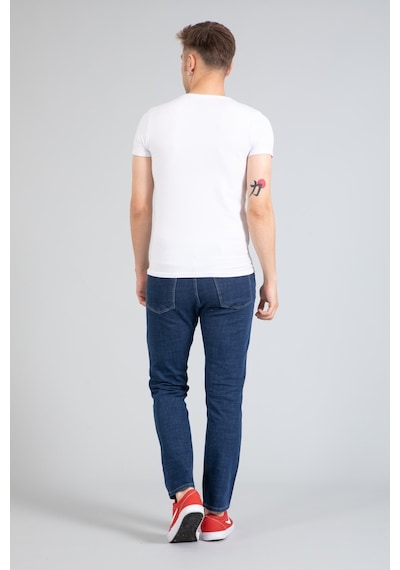 Yeni Sezon Erkek Denim Standart Fit Likralı Fermuarlı Jean Kot Pantolon 1122-Mavi Yeni Sezon Erkek Denim Standart Fit Likralı Fermuarlı Jean Kot Pantolon 1122-Mavi