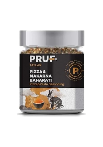 Pruf Pizza Makarna Baharatı/pizza Pasta Seasoning 145 Gr. Sağlıklı Cam Kavanoz 0