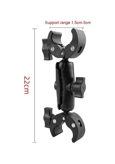 Artfulabode Yengeçler Sabit Motosiklet Montaj Kelepçeleri, Insta360 Gidon Çift 22cm Vx Çok Renkli