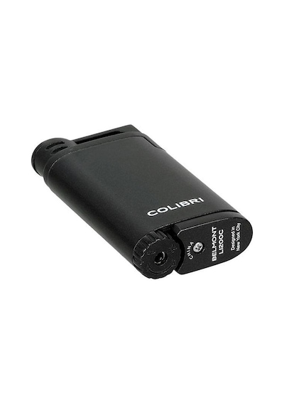Colibri Belmont Tek Torch Pürmüz Metalik Siyah Puro Çakmağı