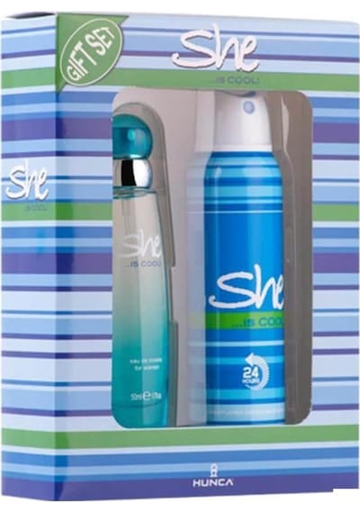 She Is Cool Kadın Parfüm EDT 50 ML + Deodorant 150 ML