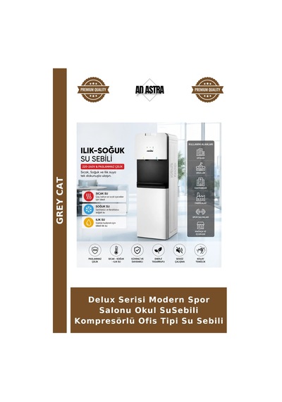 Delux Serisi Modern Spor Salonu Okul Susebili Kompresörlü Ofis Tipi Su Sebili