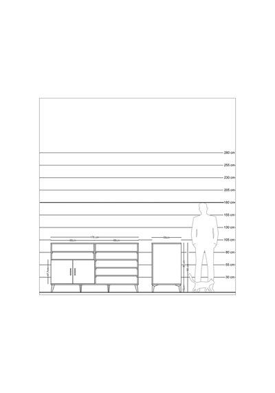 Kronos Konsol 7 Raflı 2 Kapaklı 176x59x99 Çam-aytaşı/antrasit Aytası/antrasıt - Atlas Çam Kronos Konsol 7 Raflı 2 Kapaklı 176x59x99 Çam-aytaşı/antrasit Aytası/antrasıt - Atlas Çam