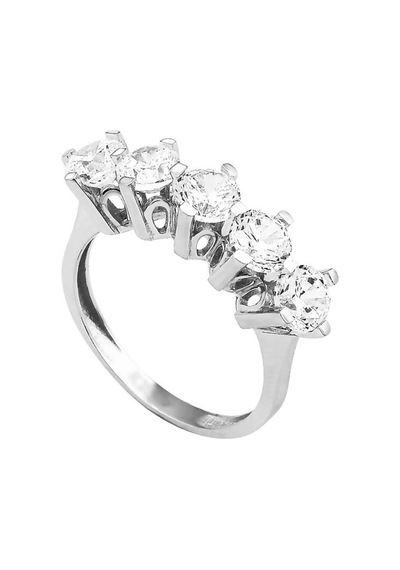 14 Ayar Beyaz Altın Swarovski Beştaş 3.80 Gram
