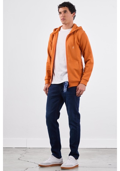 Dufy Kiremit Erkek Sweatshırt - Regular Fit Kiremit