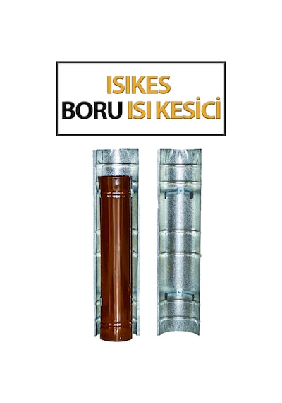 Isı Kesici Levha Soba Borusu Isı Dağılımı İçin 1 Adet Isıkes 75 Cm Uzunluğundadır.