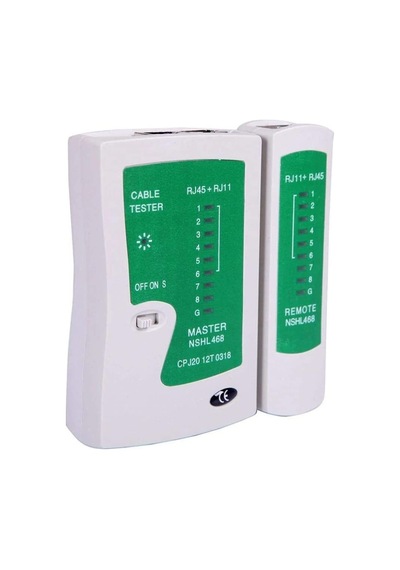 Network Tester Rj11 Rj45 LEDLİ Tester Cihazı Cat5 Cat6 Kontrol