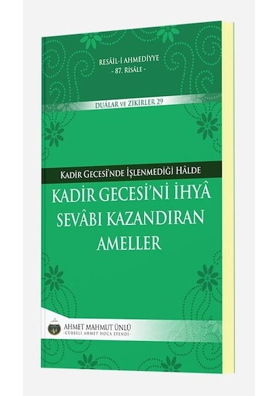 Kadir Gecesini Ihya Sevabı Kazandıran Ameller