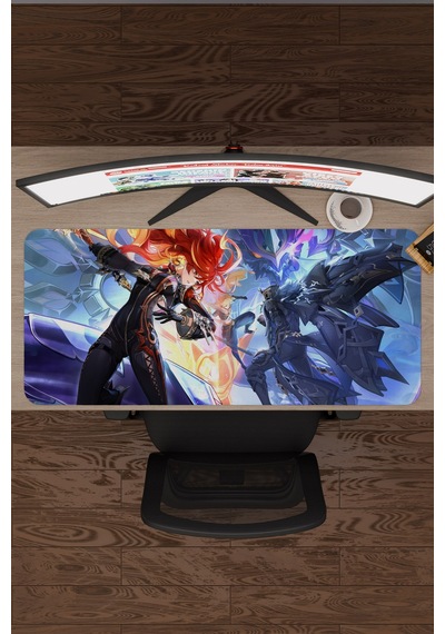 Capitano Genshin Impact Anime Oyuncu V5 - 90x40 Xxl Gaming Mouse Pad Fare Altlığı