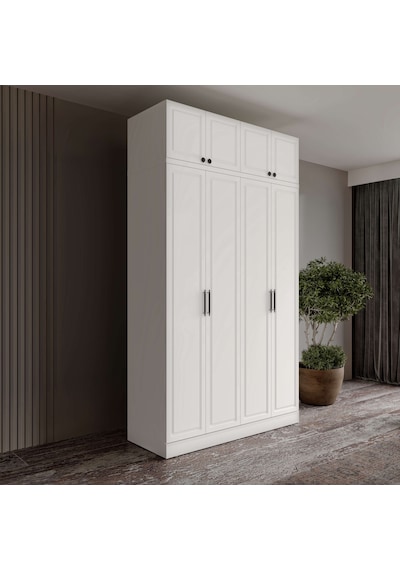 Milas 4 Kapaklı Komple Mdf Yüklüklü Gardırop