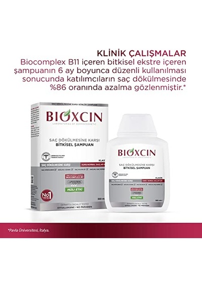 Klasik Bitkisel Kuru Ve Normal Saçlar İçin 3x300 Ml Saç Dökülmesine Karşı Şampuan Diğer