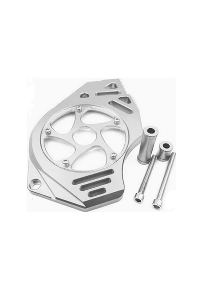 Kawasaki Er6n Uyumlu Ön Dişli Kapağı Gümüş Çok Renkli